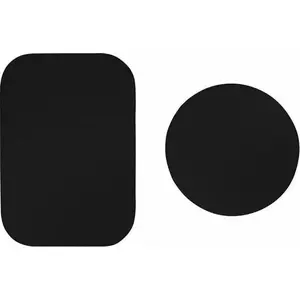 Vega universal magnetic mount metal plates, black, for magnetic phone holders, model 31732