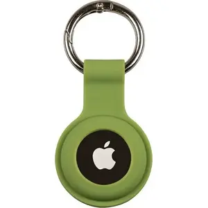 Keychain holder for Apple AirTag by MOBILE ORIGIN — model FRL-ATKC-GRN, green