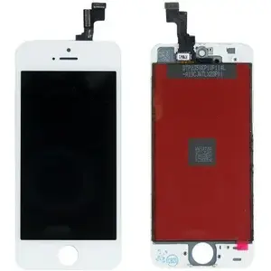 LCD display with touch screen for iPhone 5s, Renov8 R8-IPH5SLCDMW, white, AAA+ OEM replacement