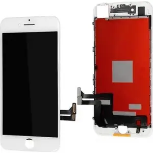 Renov8 LCD un skārienekrāna komplekts priekš iPhone 7 Plus (LG) ar stiklu un plakano kabeli — balts