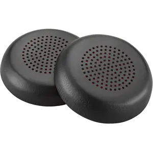 Leatherette Ear Cushion for PLANTRONICS HP Poly Savi 7200 (1 Piece) Black