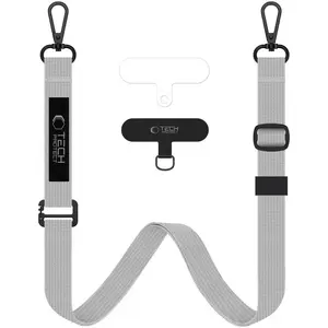 Tech-Protect crossbody bag C6S Rope — Crayon Grey, compact everyday phone and accessory pouch