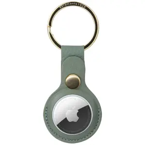 Брелок-держатель dbramante1928 Copenhagen для Apple AirTag, Greenbay/Gold, стойкий к царапинам, 40×9 мм, 12 г