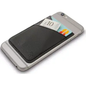 Phone pocket wallet IF Bookaroo — black, universal phone pocket for cards and cash