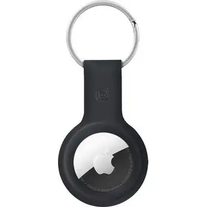 Crong Silicone Case with Key Ring for Apple AirTag CRG-ATS-BLK (black)