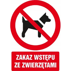 PROCERA PROCERA Znak TDC — entry sign allowing animals, model BH-GC012BKPN