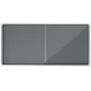 Notice board NOBO 1915339 — indoor grey aluminium frame, 2000×970×63 mm