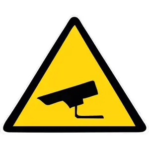 Наклейка для видеонаблюдения Commax STICKER SURVEILLANCE CAMERA 159x199 мм – имитационная панель