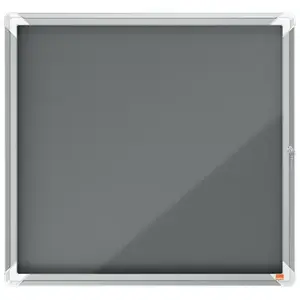 Notice Board NOBO 1915328 insert, indoor grey aluminium frame, 709×668×43 mm