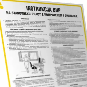 PROCERA Znak TDC workplace instruction sign for computer and printer BH-IAR01DNCN