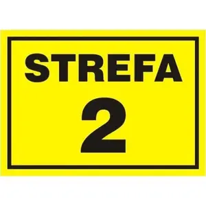 Explosion Hazard Sign PROCERA Znak TDC, 2-zone (strefa zagrożenia wybuchem)