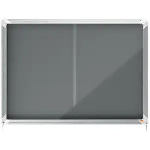 Notice board NOBO 1915336 — indoor grey aluminium frame, 925×668×63 mm