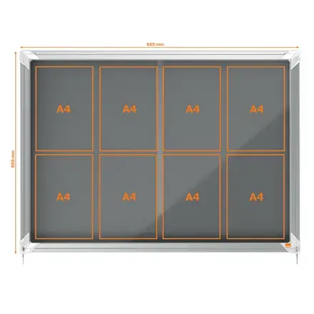 NOBO 1915336 notice board — indoor aluminium 925×668 Photo 5