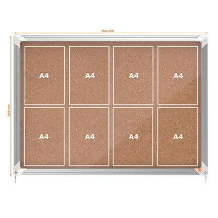 NOBO Premium Plus korķa dēlis ar atslēgu 8×A4 Photo 5