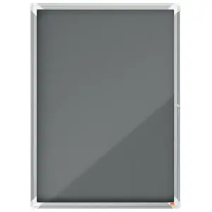 Notice board NOBO 1915330 insert, indoor grey, aluminium frame, 709×970×43 mm