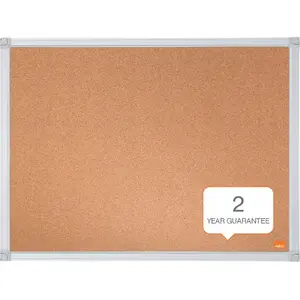 Noticeboard NOBO N:Cork Noticeboard Essentials 600x450mm cork surface framed pinboard