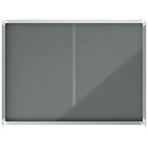Notice Board NOBO 1915338 insert, indoor grey aluminium frame, 1355×970×63 mm