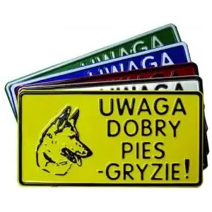 Metal Sign Plate DINO Tabliczka Metalowa - Duża (MPN 19181)