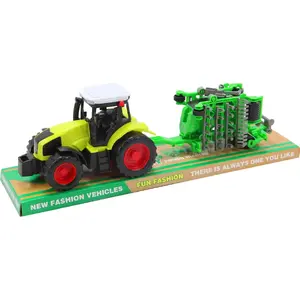 Механическая игрушечная трактор TEKA Traktor z przyczep± – модель 582389, компактный игрушечный прицеп
