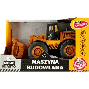Механическая игрушка бульдозер Mega Creative MASZYNA BUD SPYCH B/O 19x11x10 см