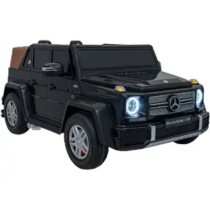 Механическая игрушка Costway Mercedes Benz MAYBACH G650 STRONG модель PA.A1000.STRONG.CZ, чёрный, ездящая игрушка