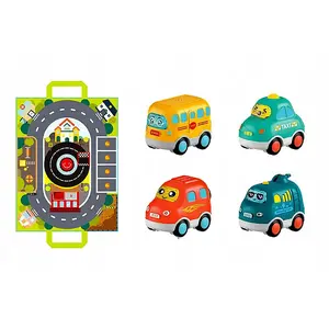 Toy car set Bounn HE0540-B – 4-piece miniature cars with small blanket