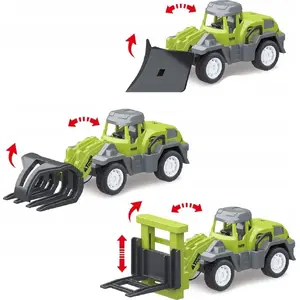 Plastic ride-on tractor ASKATO 573405 — children's outdoor toy, durable plastic construction