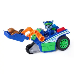 Spēļu automašīna Spinmaster PAW Patrol Search & Rescue Rocky Rescue Recycler ar 2 figūriņām, atsperas vilkšanas mehānisms, daudzkrāsaina, 3+