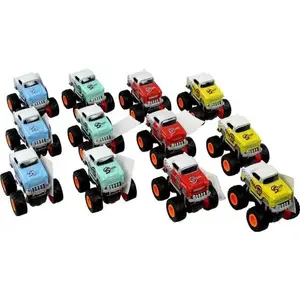 Mechanical toy car LEAN Sport Lean Sport Auto 4x4 Klasyczny Model on large wheels — 4 colors