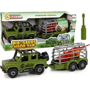 Mechanical toy transporter LEANToys 12956 — pull-apart assembly play vehicle