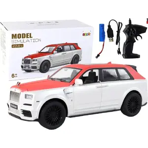 Радиоуправляемая модель автомобиля LEANToys 1:20 бело-красная — R/C игрушка