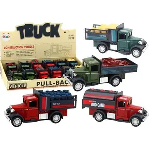 LEANToys delivery truck toy model 17866 — aluminum body, opening doors, lights and sounds