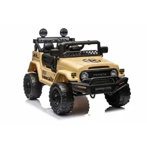 Ride-on car Lean Cars 15765 — children's rocking/ride-on toy, khaki, light effects, battery-powered