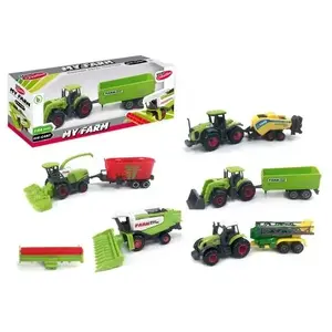 Игрушечный трактор Mega Creative SQ82002 2 — металлический корпус с аксессуарами