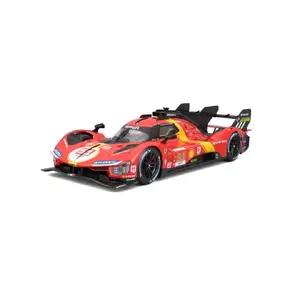 Sports car model Bburago Ferrari 499P #51, preassembled, scale 1:18, weight 850 g