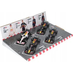 Металлические игрушечные машины Bburago Red Bull Racing набор из 4 шт., масштаб 1:43