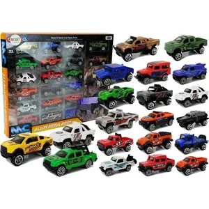 Mechanical toy car set LEAN Sport 7612 — multicolored playset, multiple cars