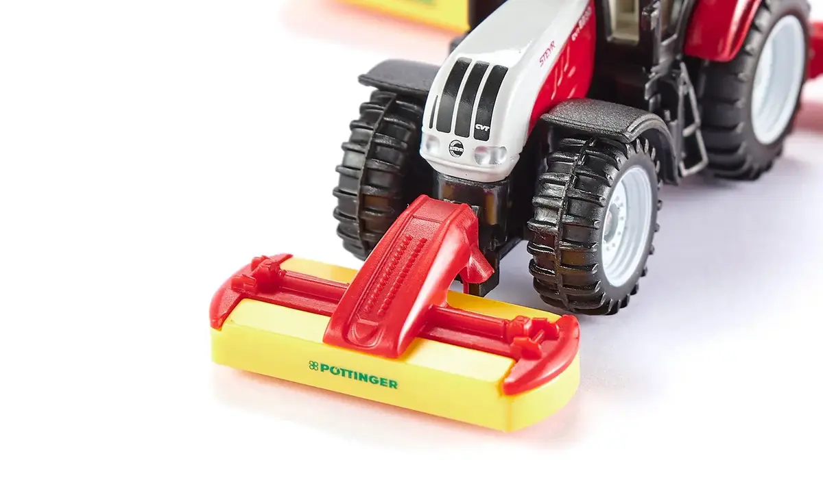 Traktors Siku Steyr ar Poettinger pļāvēju Photo 3