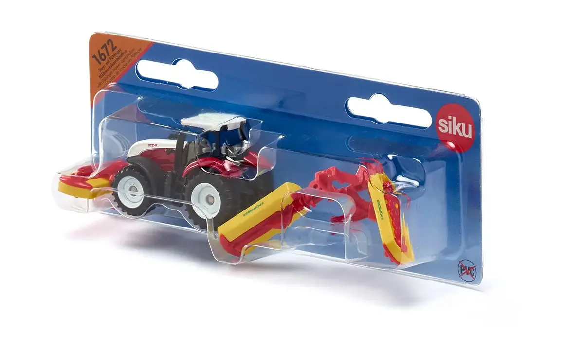 Traktors Siku Steyr ar Poettinger pļāvēju Photo 7