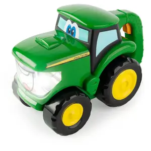 TOMY Tractor play vehicle model B47216, plastic, green, for ages 1.5–5, uses 2×AA batteries