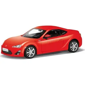 Toy car Daffi Toyota 86, red, children's mechanical pull-back model