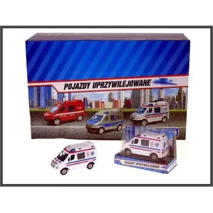 Mehāniskā rotaļlieta Hipo Mini Van Pogotowie, 8 cm, iepakota (HKG071)