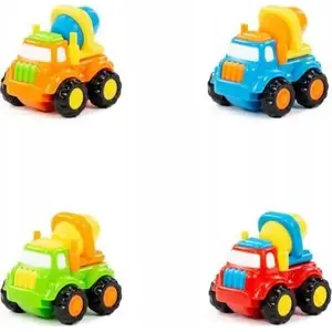 Toy Cement Mixer Truck Polesie Oskar 88727 — plastic construction vehicle in storage bag