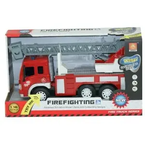 Toy Fire Truck Madej model GXP-627960 with sound and light — children's mechanical play vehicle