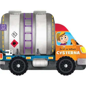Aksjomat mechanical toy tanker truck 'Świat na kółkach' model 36906, children's pull-back vehicle