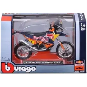 Die-cast model car Bburago KTM 450 Rally 2019 (Dakar Rally) scale not specified, collectible replica