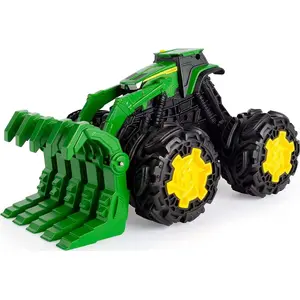 Игрушечный трактор TOMY John Deere Monster Treads Rev Up — модель 452762, механический с отдачей