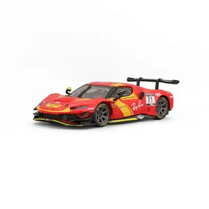 Sports car model Bburago Ferrari 296 GT3 preassembled scale 1:43, weight 238 g