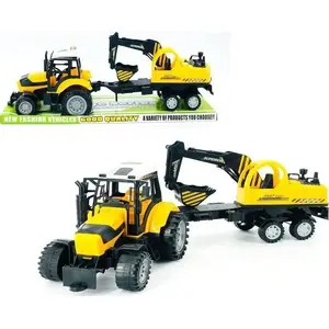 Oleo-Mac Traktor z koparką – children's mechanical toy tractor with loader