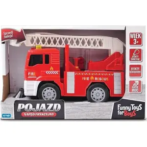 Mechanical toy fire truck Artyk Pojazd Toys for Boys Photo 1